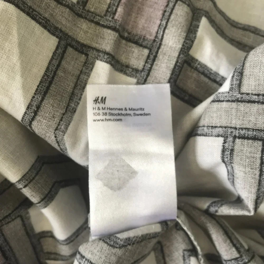 Vintage H&M Duvet Cover, Geometric, Twin